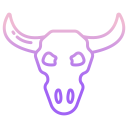 Bull skull icon