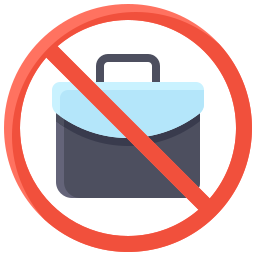 No bag icon