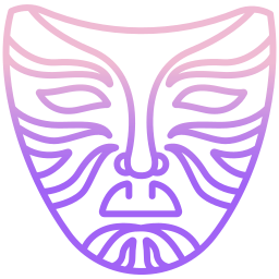 máscara china icono