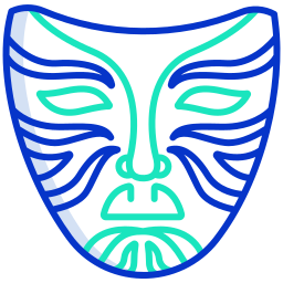 máscara china icono