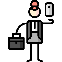Digital nomad icon