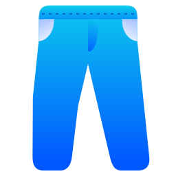 jeans azul Ícone