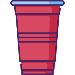 Plastic cup icon