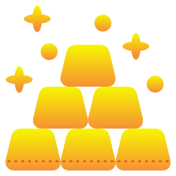 barra de oro icono