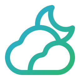 Cloudy night icon