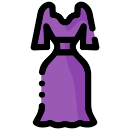 vrouwelijke kleding icoon