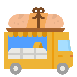 camion de boulangerie Icône