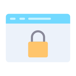 la sécurité sur internet Icône