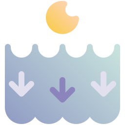 Low tide icon