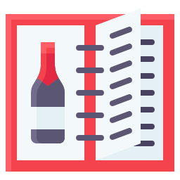 Wine menu icon