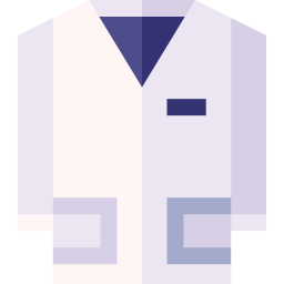 camice da laboratorio icona