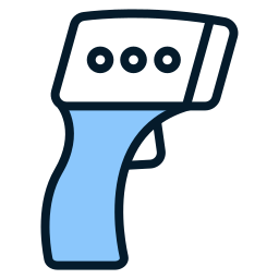 thermometer pistool icoon