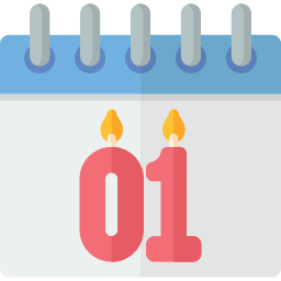 Birthday date icon