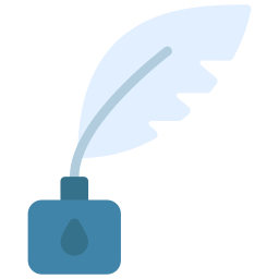 pluma de la pluma icono