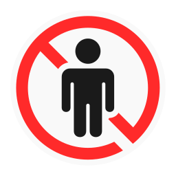 Do not enter icon
