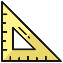 Square ruler icon