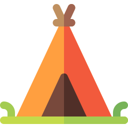 Camping tent icon