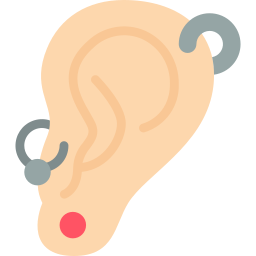 Round earrings icon