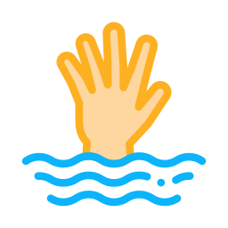 Drowning icon