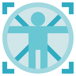 Vitruvian man icon