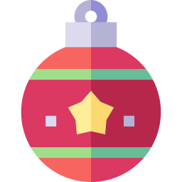 Christmas ball icon