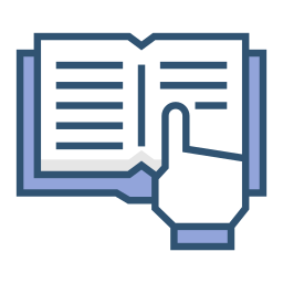 Reading book icon