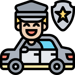 coche de policía icono