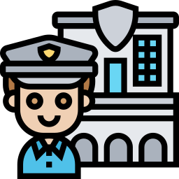 estación de policía icono