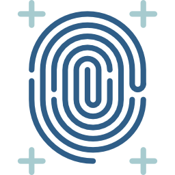 Fingerprint scan icon