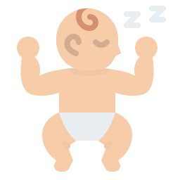 slapende baby icoon