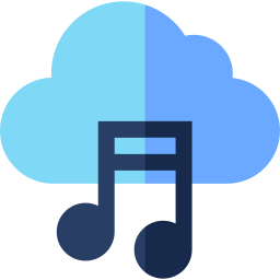 muziek wolk icoon