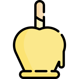 manzana de caramelo icono