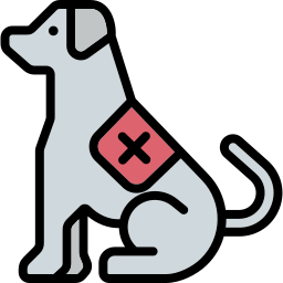 perro de rescate icono