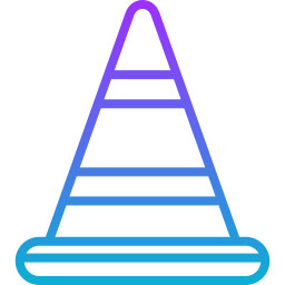 Дорожный конус иконка