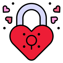 Heart lock icon