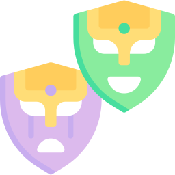 masques de carnaval Icône