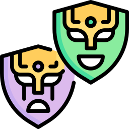 Carnival masks icon