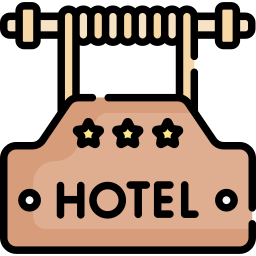 Hotel sign icon