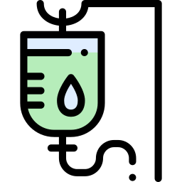 Intravenous saline drip icon
