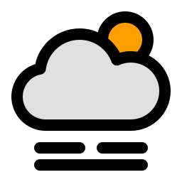 día nubloso icono