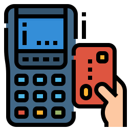 macchina per carte di credito icona