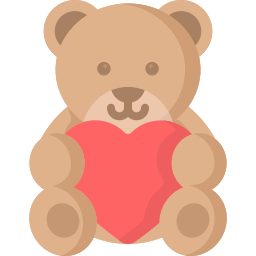 oso de peluche icono