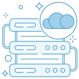 Cloud database icon