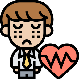 Broken heart icon