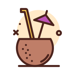 Coconut drink icon