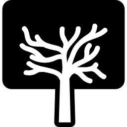 albero di forma rettangolare icona