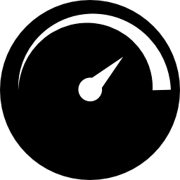 símbolo simples do velocímetro Ícone