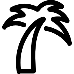 contour de palmier Icône