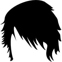 Короткие темные мужские волосы иконка