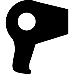 silueta de secador de pelo icono